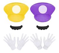 Aomig Déguisement Halloween Adulte, Mario Luigi-Bros, Costume Cosplay pour Carnaval, Halloween, Cosplay, Décoration pour Garçon et Fille, Enfants et Adultes