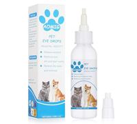Aomig Gouttes pour Les Yeux des Chats et Chiens, 50ml Gouttes Oculaires Hydratantes pour Animaux, Nettoyant Oculaire Formule Douce Naturelle, Traces de Déchirure et Soulage l'inflammation