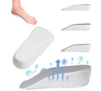 Aomig Hauteur Augmentation Semelles, 2paire Semelles de Talon D'augmentation de La Hauteur, Invisible Respirantes Semelle Talon, Talonnette Epine Calcaneenne Tendon D'achille Hommes et Femmes(3.5cm)