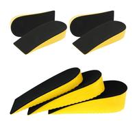 Aomig Hauteur Augmentation Semelles, 2paire Semelles de Talon D'augmentation de La Hauteur, Invisible Respirantes Semelle Talon, Talonnette Epine Calcaneenne Tendon D'achille Hommes et Femmes(1.5cm)