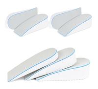 Aomig Hauteur Augmentation Semelles, 2paire Semelles de Talon D'augmentation de La Hauteur, Invisible Respirantes Semelle Talon, Talonnette Epine Calcaneenne Tendon D'achille Hommes et Femmes(1.5cm)