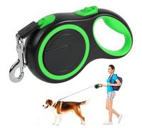 Aomig Laisse Chien Rétractable, 8 M Laisse Chien Enrouleur Nylon, 360 ° sans Enchevêtrement, Système de Guidage Perfectionné, Laisse Rétractable pour Chiens Jusqu'à 50kg pour Formation Marche