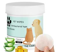 Aomig Lingettes Nettoyantes Yeux pour Animaux, 100Pcs Compresses de Soin Oculaire pour Chiens, Lingettes Douces pour Enlever Les Taches de Larmes Chien Chat, Lingettes Oculaires Pré-Saturées