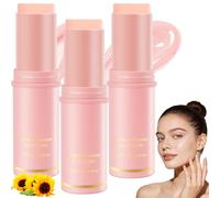 Aomig Stick Hydratant au Collagène et Calcium, 3 Pièces - Baume Anti-âge Visage, Yeux et Cou, Combat Rides et Relâchement, pour Tous Types de Peu