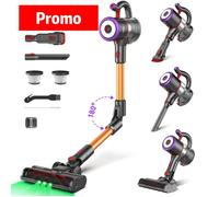 AOMOSO Aspirateur balai sans fil - aspirateur puisstant 45Kpa - Autonomie 53 Min - 550W -Debout autonome -Léger ve ASPIRATEUR BALAI