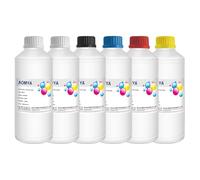 Aomya DTF Ink 500ml x 6, DTF Transfer Encre pour Film Pet Compatible pour têtes d'impression Imprimantes DTF installées L1800 R1390 DX5 DX7 ET-4800 ET-8550 XP15000 I3200 4720 XP600 TX800 ET2800, 3000