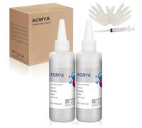 Aomya DTF Ink Lot de 2 recharges d'encre de transfert thermique DTF de qualité supérieure pour imprimantes EPN ET8550, ET-8500, L1800, L805, XP-15000, R1390, R2000, R2400, P400, P800, toutes les