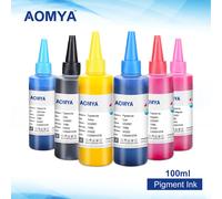 Aomya-Kit de recharge d'encre pigmentée universelle,600ml,pour Epson Inkjet Prquinze,tous les modèles,étanche,vive,6 couleurs,impression photo