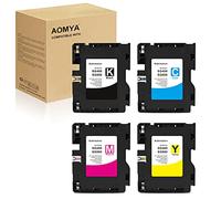Aomya Lot de 4 cartouches d'encre de sublimation SG400 SG800 compatibles avec Ricoh SG3100 3100SNW 3110 3110DN 3110DNW 3110SFNW 3110SNW 7100 7100DN 2100 21OON 2010L SG400 800