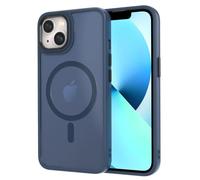 AOMYKE Coque Magnétique pour iPhone 13 / iPhone 14 Compatible avec MagSafe, Étui Mat Translucide Minimaliste PC+TPU Protection Antichoc Anti Rayures Dos Case - Bleu