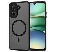 AOMYKE Coque Magnétique pour Xiaomi Redmi A5 4G, Compatible avec MagSafe, Étui Mat Translucide Minimaliste PC+TPU Protection Antichoc Anti Rayures Dos Case - Noir