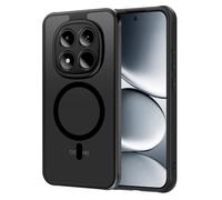 AOMYKE Coque Magnétique pour Xiaomi Redmi Note 15 Pro 5G, Compatible avec MagSafe, Étui Mat Translucide Minimaliste PC+TPU Protection Antichoc Anti Rayures Dos Case - Noir
