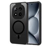 AOMYKE Coque Magnétique pour Xiaomi Redmi Note 15 Pro Plus 5G, Compatible avec MagSafe, Étui Mat Translucide Minimaliste PC+TPU Protection Antichoc Anti Rayures Dos Case - Noir