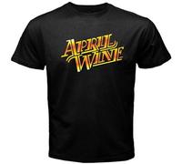 AOMZL T-shirt tendance April WineGraphic imprimé haut pour homme noir, Noir , L