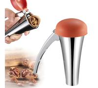 AONAYO Casse Noix,Alliage D'Aluminium Casse Noisette,avec Couvercle Casse Noix sans Effort,AntidéRapant Brou De Noix,Clip,Convient Aux Noix,Amandes,Noisettes Et Pistaches,Noix De Pecan