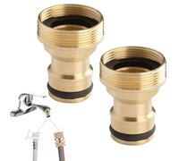 AONAYO Gardena Lot de 2 raccords rapides pour tuyau d'arrosage 1", 1", filetage extérieur Gardena, raccord rapide, connecteur pour tuyau d'arrosage