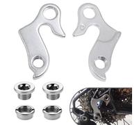 AONAYO Lot de 2 pattes de dérailleur Cube, soufflet de dérailleur en alliage d'aluminium, crochet de dérailleur de rechange, suspension de vélo, cintre de vélo pour vélos, vélo de route, trekking