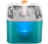 AONBOY Fontaine a Eau Chat en Acier Inoxydable, Fontaine à Eau pour Chat Ultra Silencieux, 2L Fontaine a Eau, Filtration Multiple, Fournir de l'eau Courante, Trois Modes D'écoulement de l'eau