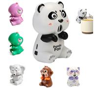AONEGOLD Mini ventilateur à clipser pour tasse et bol, refroidisseur mains libres pour café thé soupe, petit souffleur design éléphant pour aliments chauds (Panda,1pcs)