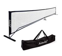 Aoneky 6,7x0,9M Kit de Pickleball Paddle Tennis, Cadre en métal et Filet PE Solide - Filet de Pickle Ball Portable pour Enfants Volleyball, Tennis, Badminton Jardin Extérieur