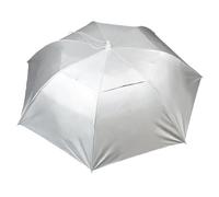 Aoneky Chapeau Parapluie Portatif Pliable Réglable 91,4cm diamètre -Paraluie de Tête avec Mains Libres pour Pêche, Jardinage, Photographie (Argenté 1)