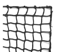 Aoneky Filet Anti-Retour pour Football 3x6M, Maille Carré 10x10cm sans Noeud - Filet de Backstop Barrière Pare Ballon de Football, Basketball, Piscine, Ecole, Gym (Noir, 3x6M)