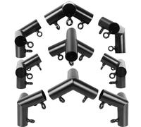 Aoneky Raccord de Tube Ø 35mm, Raccord de Tuyau d'acier Aallié, Accessoires pour Construire Le Cadre du Carport Auvent Voiture Tente de Fêtes Stockage Tonnelle, Style de 6 Piliers