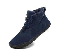 AONETIGER Barefoot Bottes de Neige Hommes Femmes Minimaliste Barefoot Shoes d'hiver Imperméable Chaude Chaussure Pieds Nus Antidérapant Chaussures de Randonnée (688 Bleu,39EU)