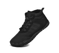 AONETIGER Barefoot Bottes de Neige Hommes Femmes Minimaliste Barefoot Shoes d'hiver Imperméable Chaude Chaussure Pieds Nus Antidérapant Chaussures de Randonnée (88 Noir,41EU)