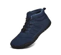 AONETIGER Barefoot Bottes de Neige Hommes Femmes Minimaliste Barefoot Shoes d'hiver Imperméable Chaude Chaussure Pieds Nus Antidérapant Chaussures de Randonnée (88 Bleu,39EU)