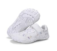 AONETIGER Enfants Chaussures Minimalistes Légères Barefoot Shoes Blanc,36EU