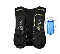 AONIJIE 5L Sac à Dos hydratation Sac à Dos extérieur Mochilas Trail Marathoner Running Race Gilet d'hydratation (Noir + Vessie d'eau 1,5l)