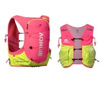 AONIJIE C9116 Sac à dos d'hydratation, 10 l, gilet d'hydratation pour vessie, affaires, randonnée, course, marathon, cyclisme, rose