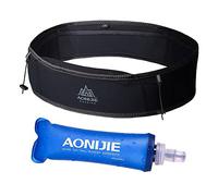 AONIJIE Pack Fanny de Ceinture de Course avec Bouteille d'eau Souple de 250 ML pour Femmes Hommes, Pack de Taille évacuant l'humidité, idéal pour Le Marathon d'escalade Le Jogging, Le Cyclisme, pour