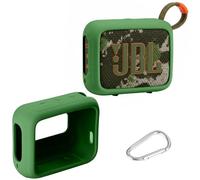 AONKE Étui de protection en silicone compatible avec Speaker Case pour haut-parleur Bluetooth portable JBL GO 4 Eco (vert)