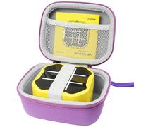 AONKE Étui de voyage rigide pour console de jeu puzzle portable 3 en 1 Tic Tac Toe Bolt (violet)