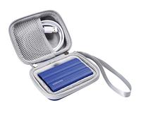 AONKE Étui Disque Dur Externe Housse de Protection pour Samsung T7 Shield / T9 / T7 Touch Portable SSD 500Go 1To 2To USB 3.2 en EVA Rigide Antichoc Étanche Cas (Bleu)