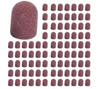 Aonukpdy 150 Pièces Bandes de Ponçage Bloquent les Chapeaux Sans Prise Capuchon de Ponçage 80 120 180 13X19Mm Perceuse à Ongles Électrique Manucure Pédicure-02