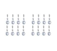 Aonukpdy 16 Pièces Poids de Nappe en Cristal Lourd Cintres de Poids Pendentifs pour Rideaux de Maintien Rideaux de Douche Jardin