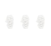 Aonukpdy 3X Pièce de Broderie de Fleurs Perlées de Mariée de Dentelle de Perçage Chaude Perlée pour Robe de Décoration DIY de Mariage Vêtement Applique de Couture sur Fer Blanc