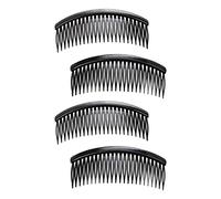 Aonukpdy 4 x Peigne Inséré de 24 Dents Noir