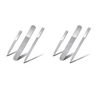 Aonukpdy 6 Pièces pour Ensemble de à Ongles à Ongles Double Face en Acier Inoxydable à Ongles à Ongles Adaptée AU Salon, à la Famille et Aux Voyages