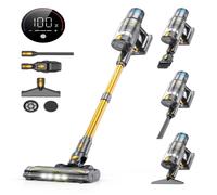 AONUS A9 Aspirateur balai sans fil puissant multifonctions 4 en 1 - 45KPa - 500W - Autonomie 60min - Sans Sac - Ecran Tactile