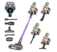 aonus A9 Max Aspirateur Balai sans Fil 58Kpa/600W/75Mins, Aspirateur sans Fil Puissant, Autoportant, 1.8L Ultra Grande Capacité, Écran Tactile Intelligent pour Les Poils d'animaux/Sols Durs/Tapis
