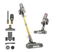 aonus Aspirateur Balai sans Fil 55KPa/580W/75Min, Aspirateur sans Fil Puissant avec Écran Tactile LED, Autoportant, Brosse Anti-Emmêlement pour Poils d'animaux, Tapis et Sols Durs