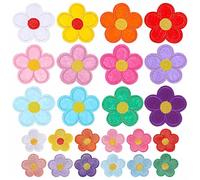 AOODUERL 24 Pièces Patch Thermocollant, écussons brodés thermocollants, Broderie Applique Réparation Patch Pour Vêtements,Chapeaux,Jeans, T-Shirt, Sac à Dos DIY Pour Enfants et Adultes
