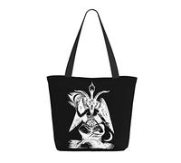 AOOEDM Baphomet Satan Ladies Shopping Bag 13x11x7in.Le cadeau parfait pour la Saint-Valentin.C'est de la Saint-Valentin pour maman, fille, épouse, etc.