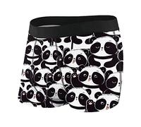 AOOEDM Boxer pour Homme Short Mignon Panda Bear Slip Doux Stretch Boxer Trunk avec Pochette S-XXL