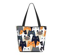 AOOEDM Cute Cats Lovely Kitty Ladies Shopping Bag 13x11x7in.Le cadeau parfait pour la Saint-Valentin.C'est de la Saint-Valentin pour maman, fille, épouse, etc.