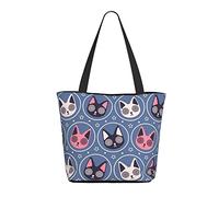 AOOEDM Dizzy-Cats Pattern Ladies Shopping Bag 13x11x7in.Le cadeau parfait pour la Saint-Valentin.C'est de la Saint-Valentin pour maman, fille, épouse, etc.